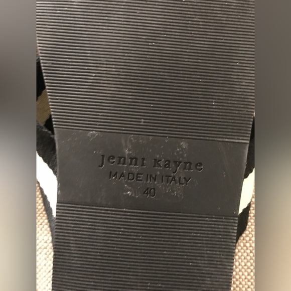 EUC Jenni Kayne Black Stripe Crossover Sandal US 10 IT 40 (Retail $475 CAD) - Picture 9 of 9